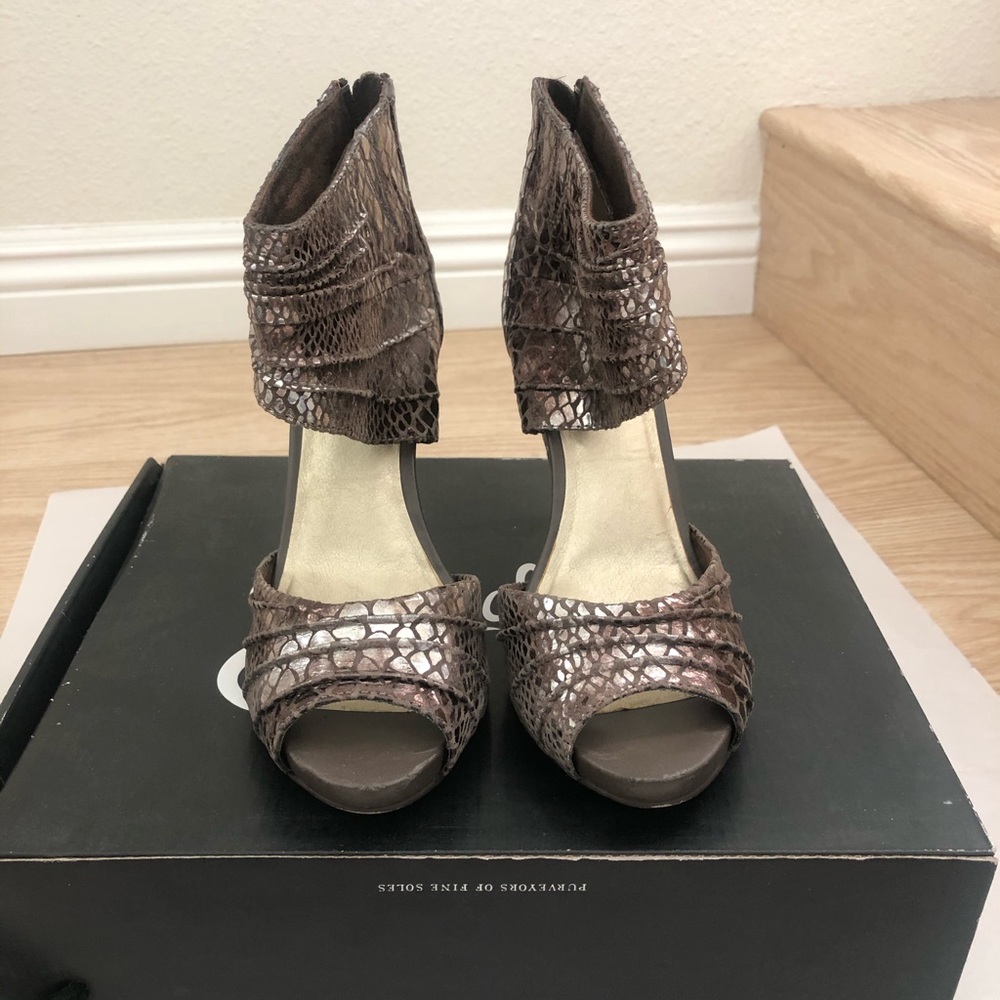 Ankle strap heels sandals